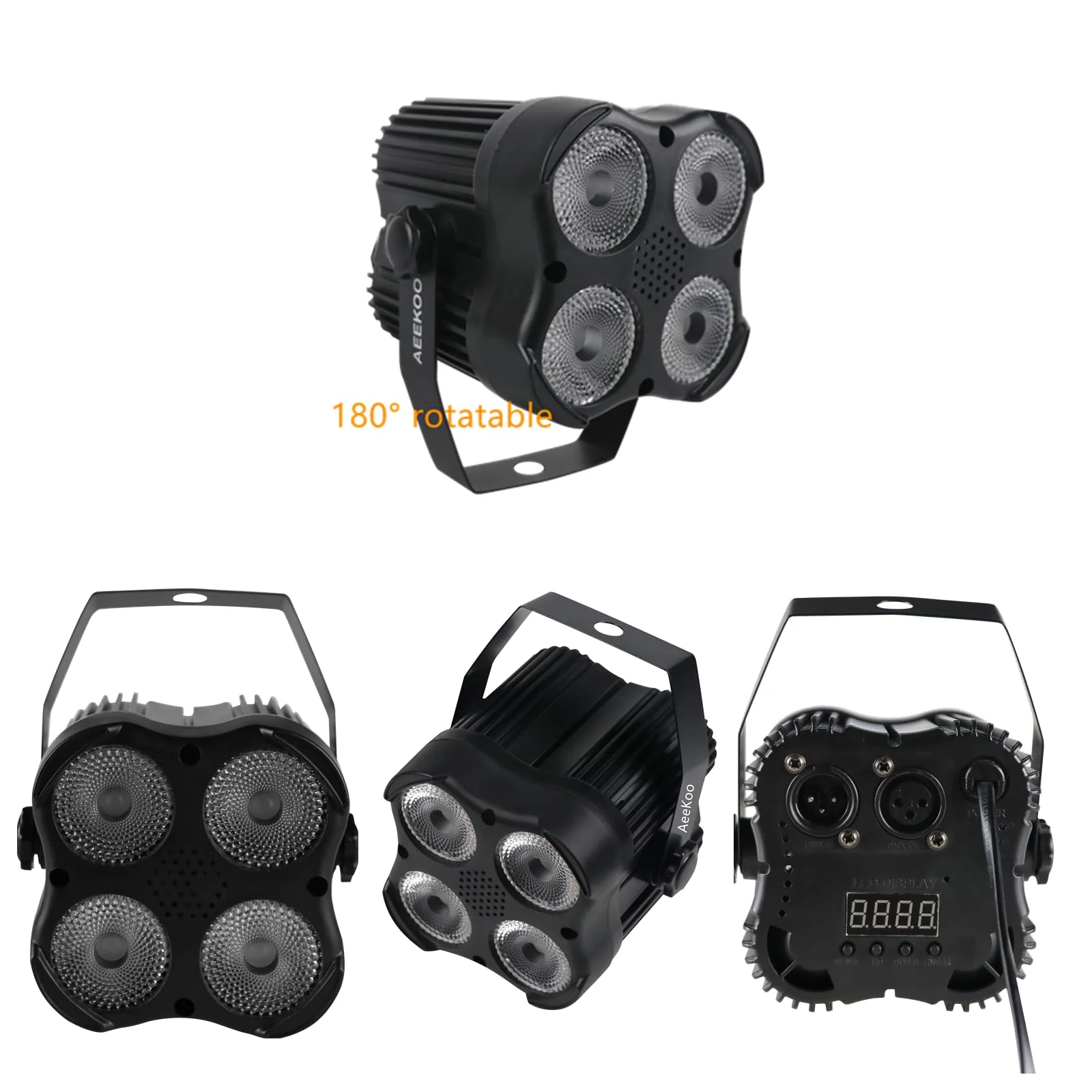 DJ Par Lights, RGBW LED Par Light with Sound Activated and Remote, DMX Stage Uplighting for Event Wedding Church Festival Stage Lighting﻿﻿ - Image 7