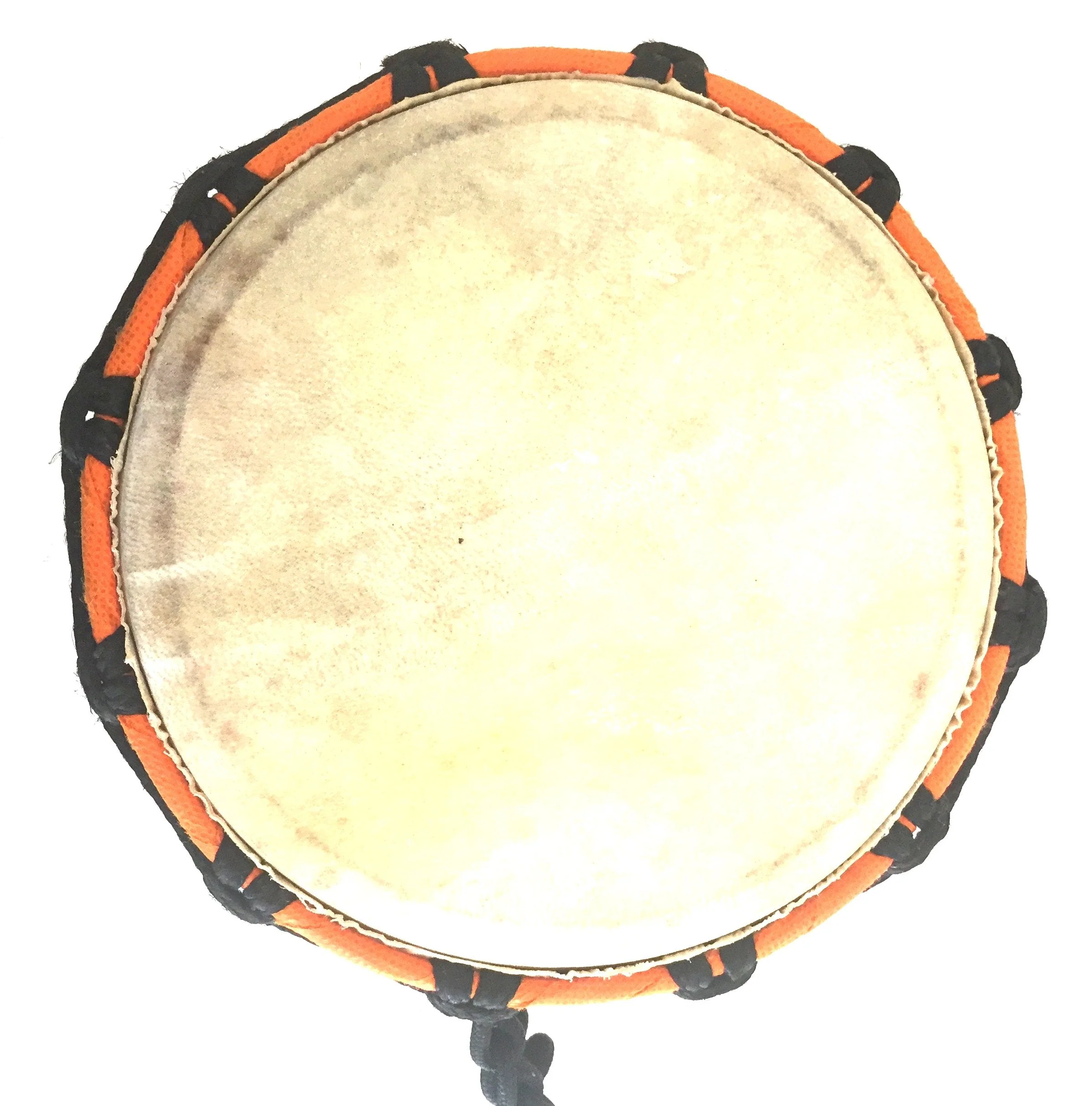 Djembe Drum Bongo Congo African Wood Drum - MED SIZE- 12" High, JIVE BRAND, Professional Quality With Heavy Base/Includes Key Chain 12" High Painted - Image 6