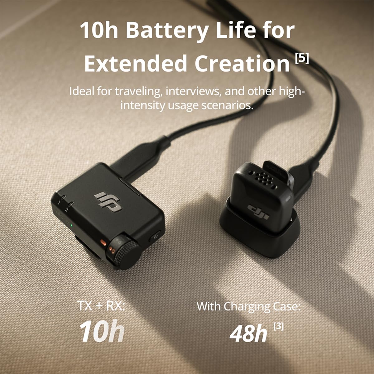DJI Mic Mini (1 TX + 1 RX), Wireless Lavalier Microphone for iPhone/Camera/Android, Ultralight, Detail-Rich Audio, Noise Cancelling, Automatic Limiting, Vlog, Streaming, 400m Transmission Mic Mini (1 TX + 1 RX) Single - Image 4