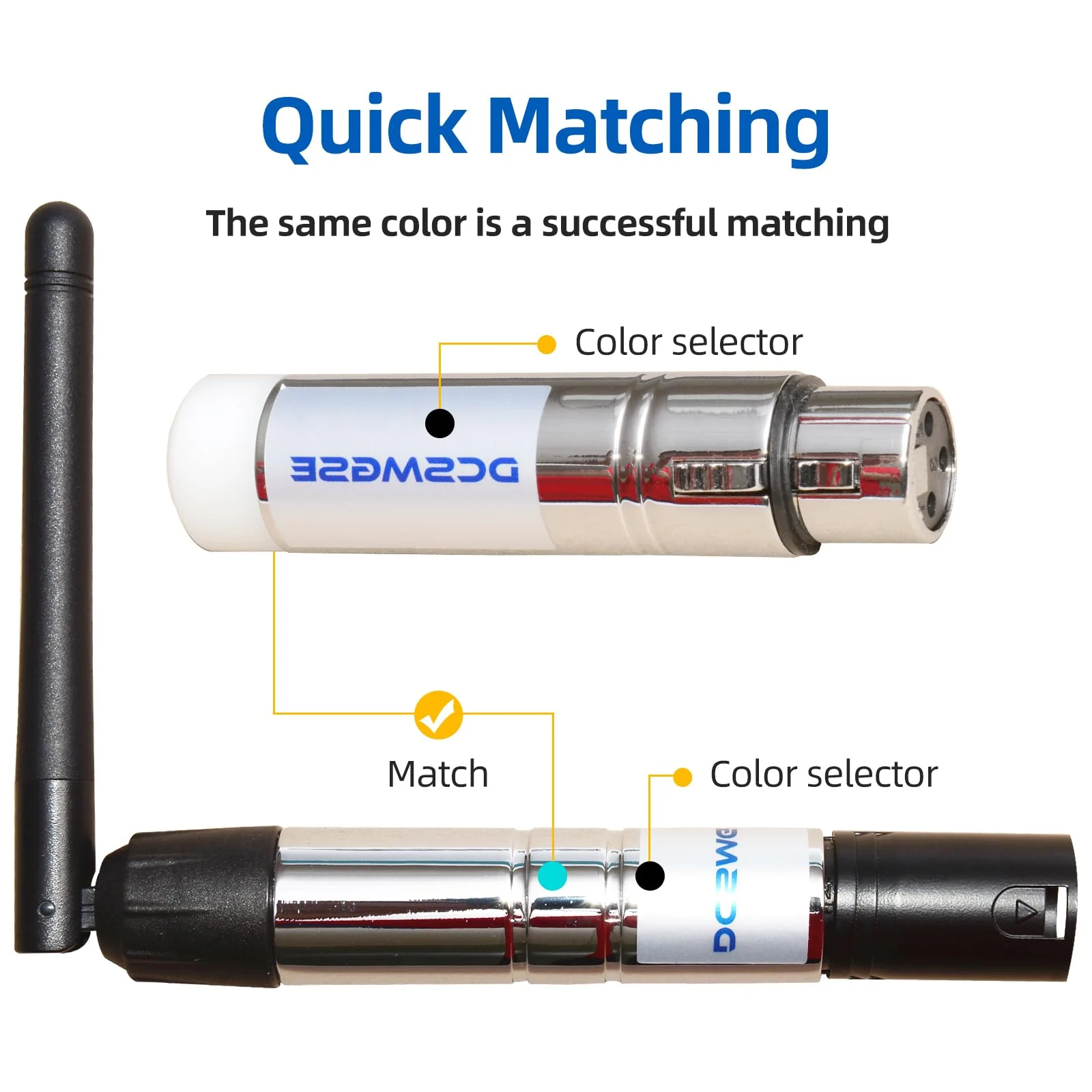 DMX Wireless, 3PCS DMX512 DMX Dfi DJ 2.4G Wireless 2 Receiver & 1 Transmitter Stage Lighting Control - Image 3
