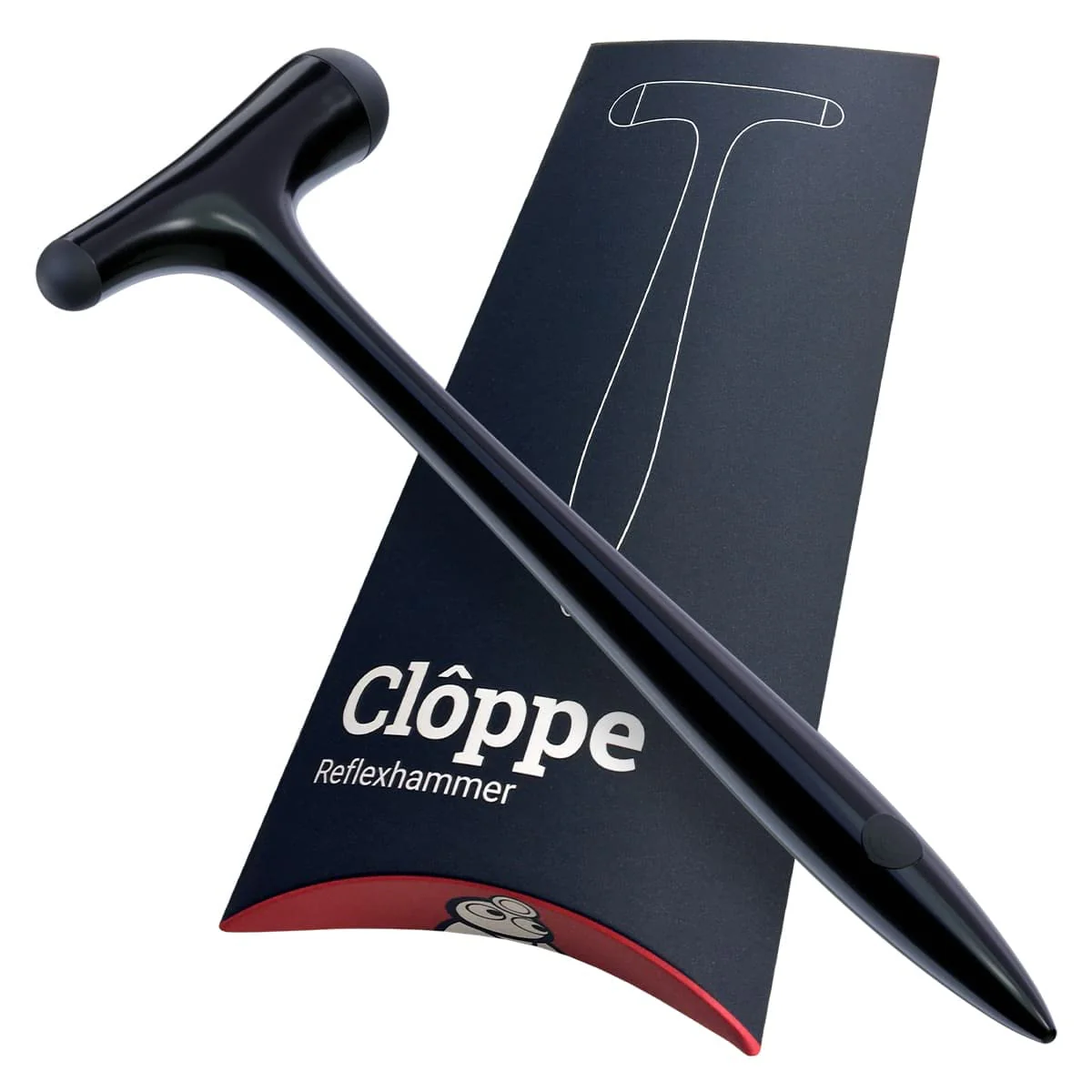 DocCheck Thïngs "Clôppe" Reflex Hammer - Red Dot Design Award 2022, Neurological Reflex Hammer According to Trömner, Pointed Handle for Skin and Surface Reactions, Aluminium (Black) black - Image 5