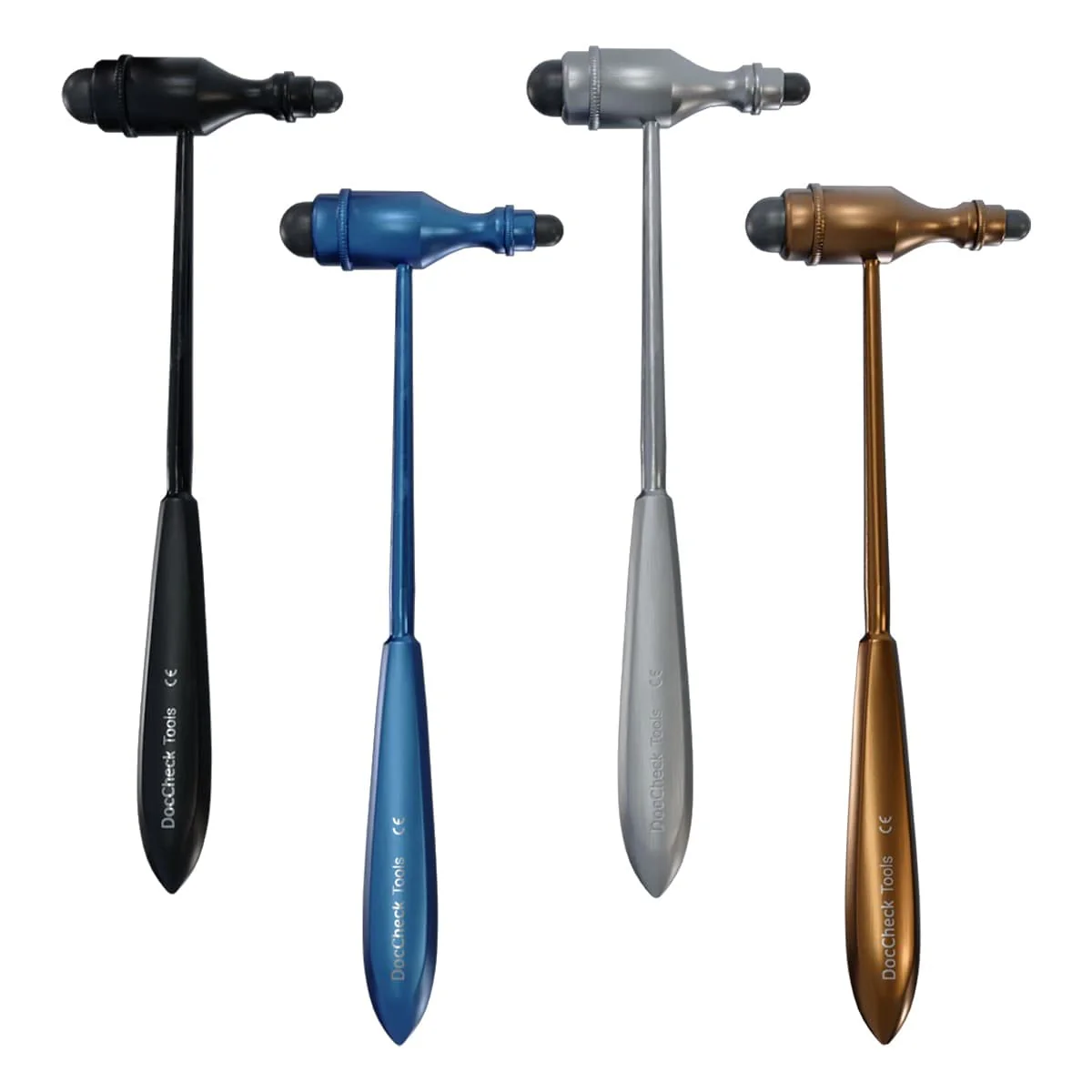 DocCheck Trömner Reflex Hammer "Klopp" - Metal Handle, Neurological Grip Tip for Stretching and Skin Reflexes, Heavy Hammer Head, Easy Disinfection, Available in Various Colours (Black) black - Image 5