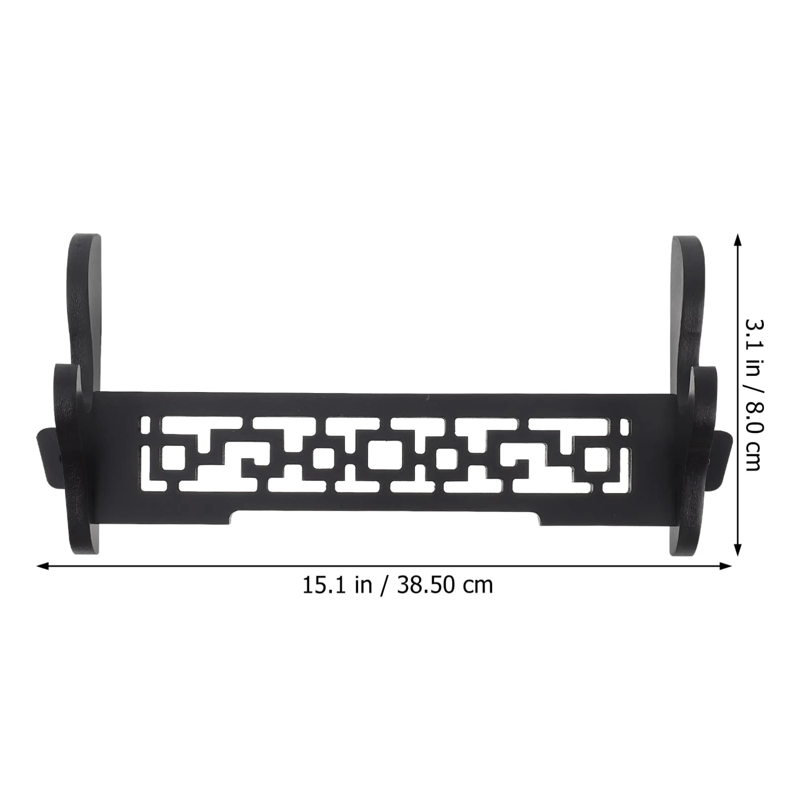 DOITOOL Flute Rack Wall Mount Flute Stand Wall Display Flute Holder Single Layer Swords Rack Samurai Swords Hanger - Image 2