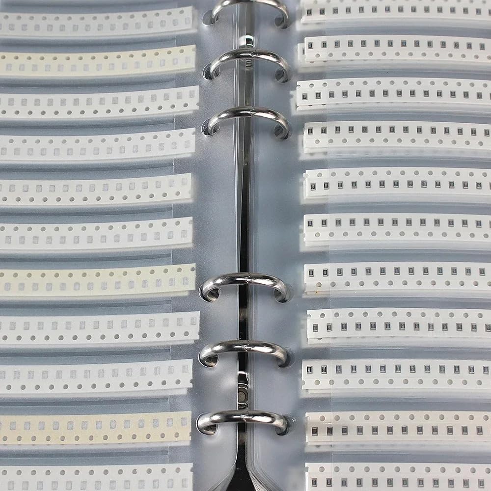 DollaTek 1% 0805 SMD Resistance Assorted Folder (0 Ohm-10M Ohm) 170value x 50pcs = 8500pcs Sample Book 0805 Resistor - Image 2
