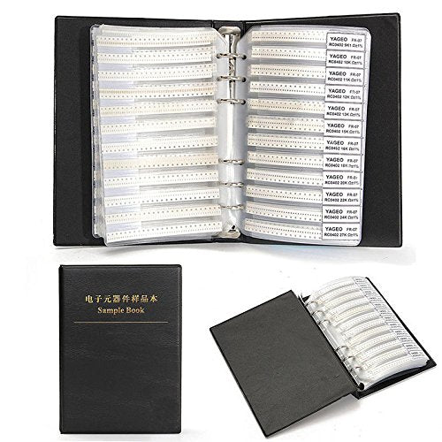 DollaTek 1% 0805 SMD Resistance Assorted Folder (0 Ohm-10M Ohm) 170value x 50pcs = 8500pcs Sample Book 0805 Resistor - Image 3