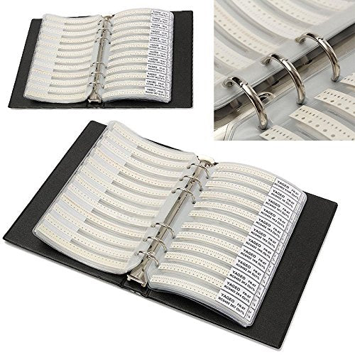 DollaTek 1% 0805 SMD Resistance Assorted Folder (0 Ohm-10M Ohm) 170value x 50pcs = 8500pcs Sample Book 0805 Resistor - Image 5