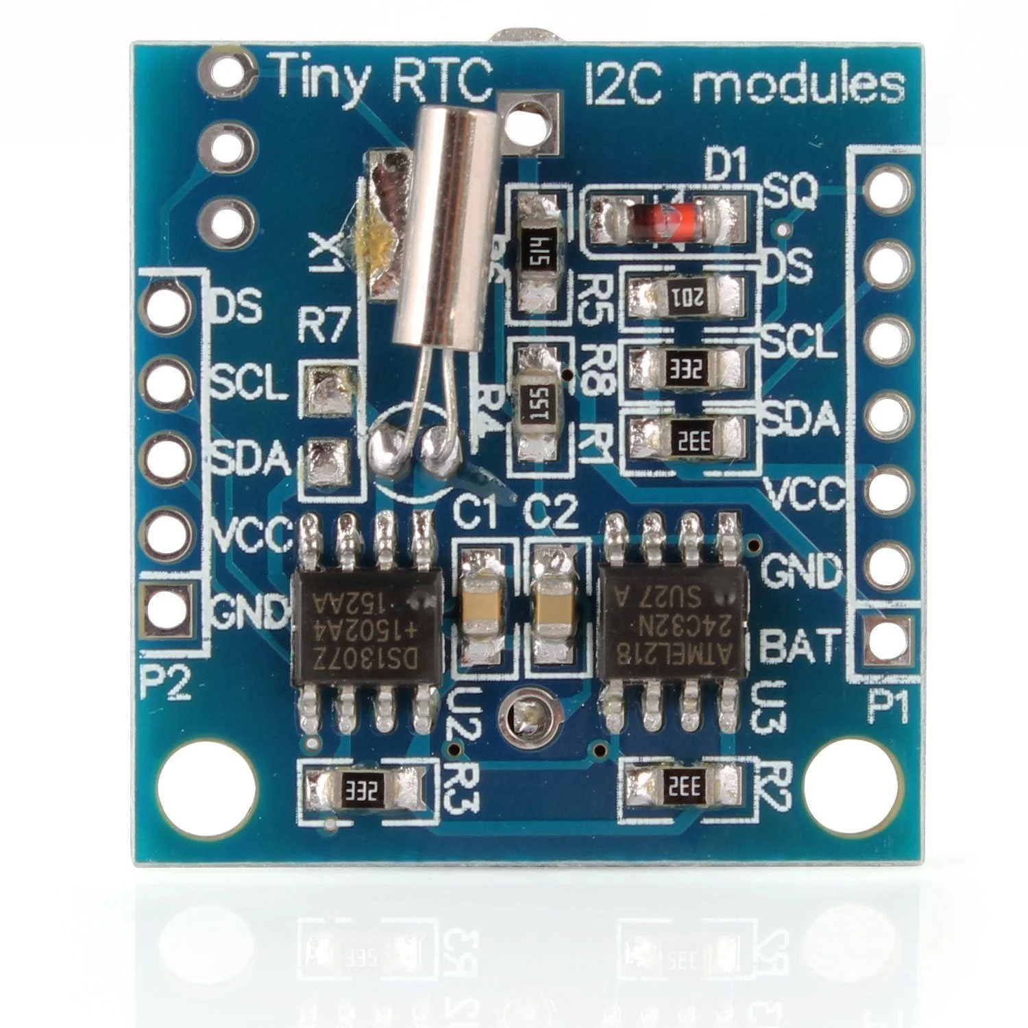 DollaTek Tiny RTC I2C Module DS1307 AT24C32 Real Time Clock Module, High Precision 24C32 Memory Clock Module, Compatible with Arduino AVR PIC 51 ARM