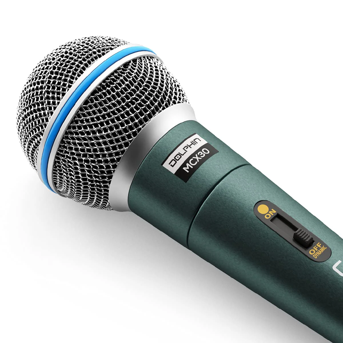 Dolphin MCX30 Handheld Dynamic Vocal Microphone, HQ Direct Connection Audio 1/4, Durable, Crystal Clea Sound, Detachable 14ft XLR Cable, Mic Stand Clip, & Carry Case - Image 3