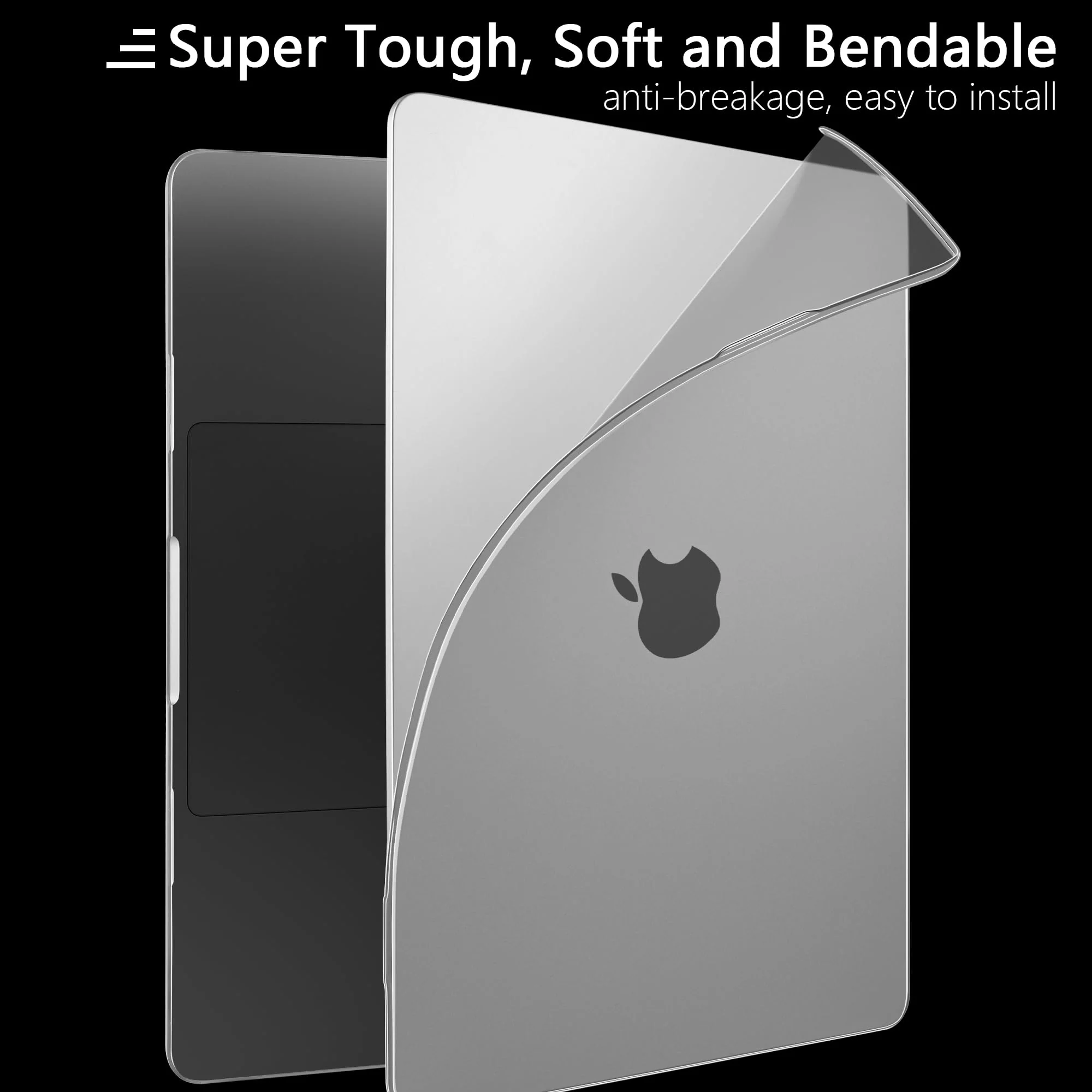 DONGKE Ultra Slim Hard Shell Case for MacBook Pro 14 inch A2918 A2992 M3 A2779 M2 A2442 M1 Pro/Max Chip with Touch ID [2024 2023 2022 2021] - Protective Cover [Sturdy Shockproof] [Matte Grey] Matte Grey - Image 8