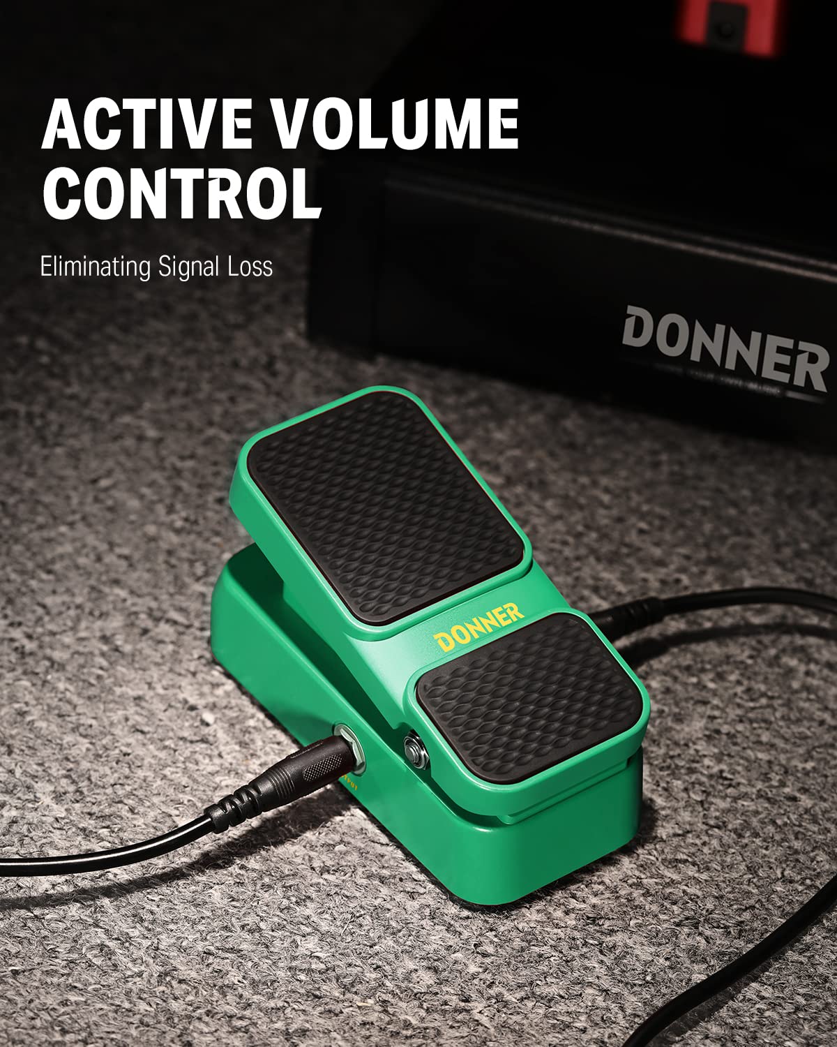 Donner Volume Pedal, Viper 2 in 1 Passive Volume Expression Pedal, Guitar Volume Pedal Pure Analog EXP Pedal Expression Volume - Image 4