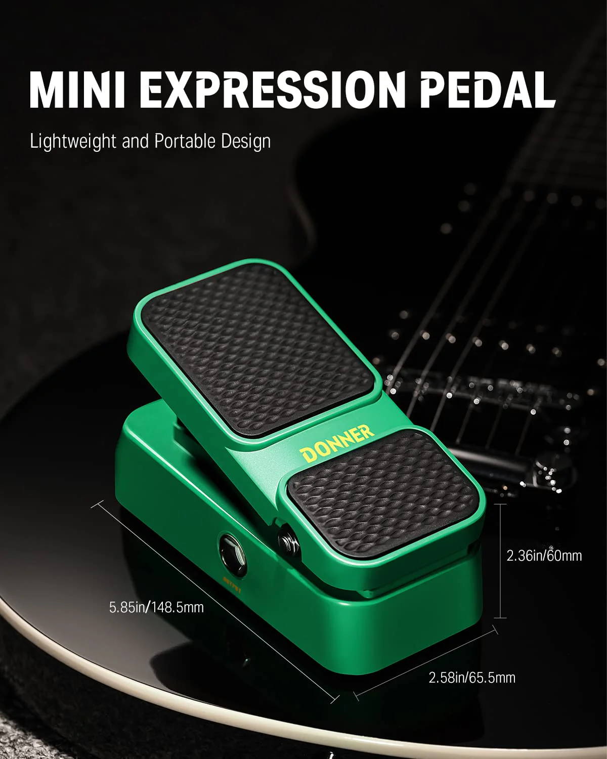 Donner Volume Pedal, Viper 2 in 1 Passive Volume Expression Pedal, Guitar Volume Pedal Pure Analog EXP Pedal Expression Volume - Image 6