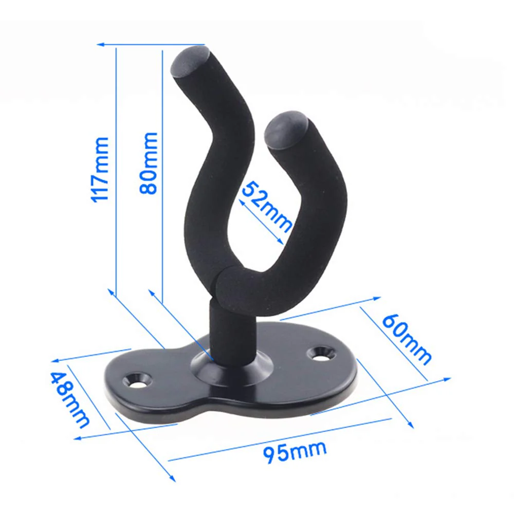 Donux Guitar Wall Mount,Ukulele Hanger Hook Holder Stand Guitar Hangers Hooks for Acoustic Electric Bass Guitars and Ukulele (4 Set) 4 Set - Image 5