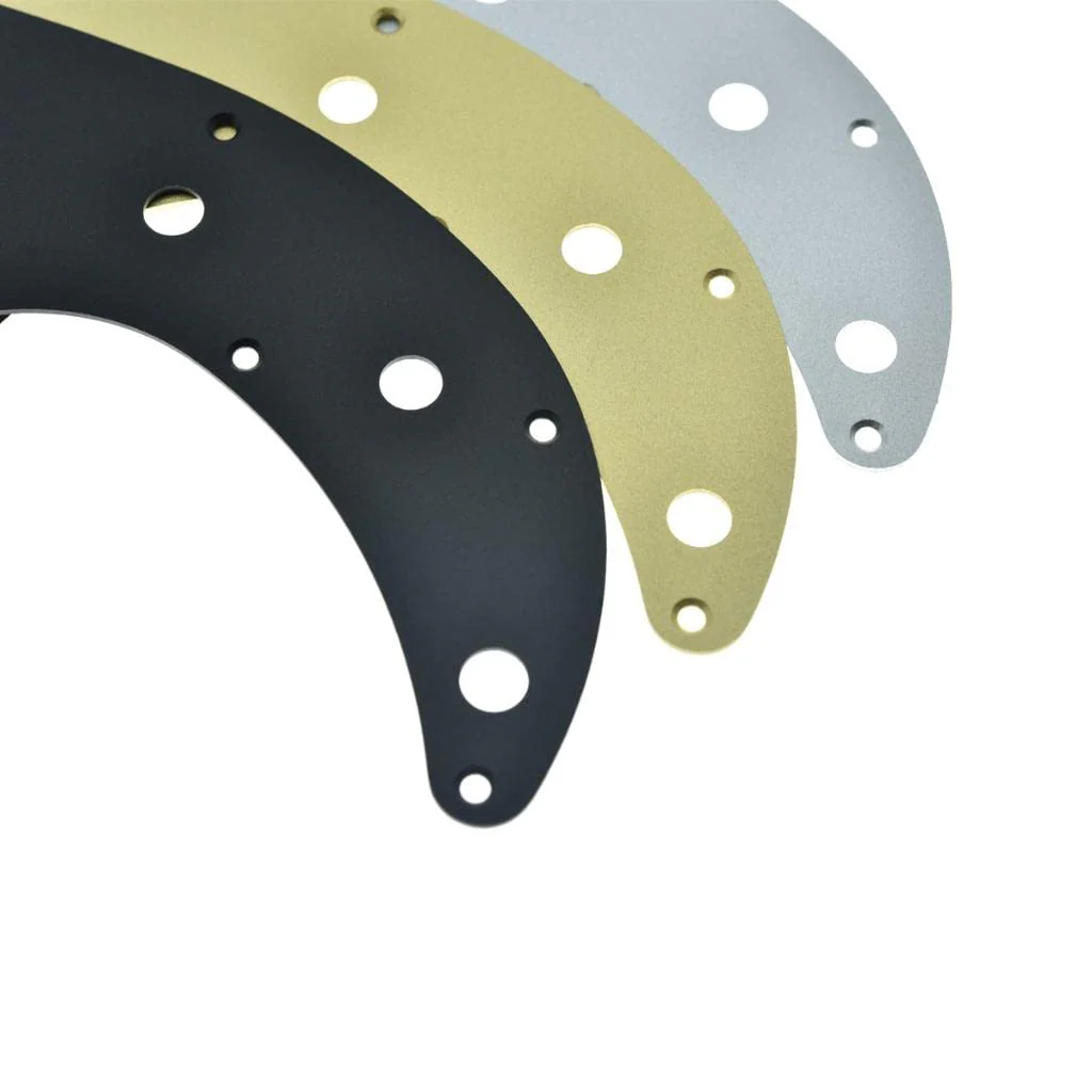Dopro 13 Hole Matte Aluminum Precision P Bass Pickguard Metal Anodized P Bass Pick Guard Scratch Plate for USA/Mexico Precision P Bass Matte Silver - Image 6