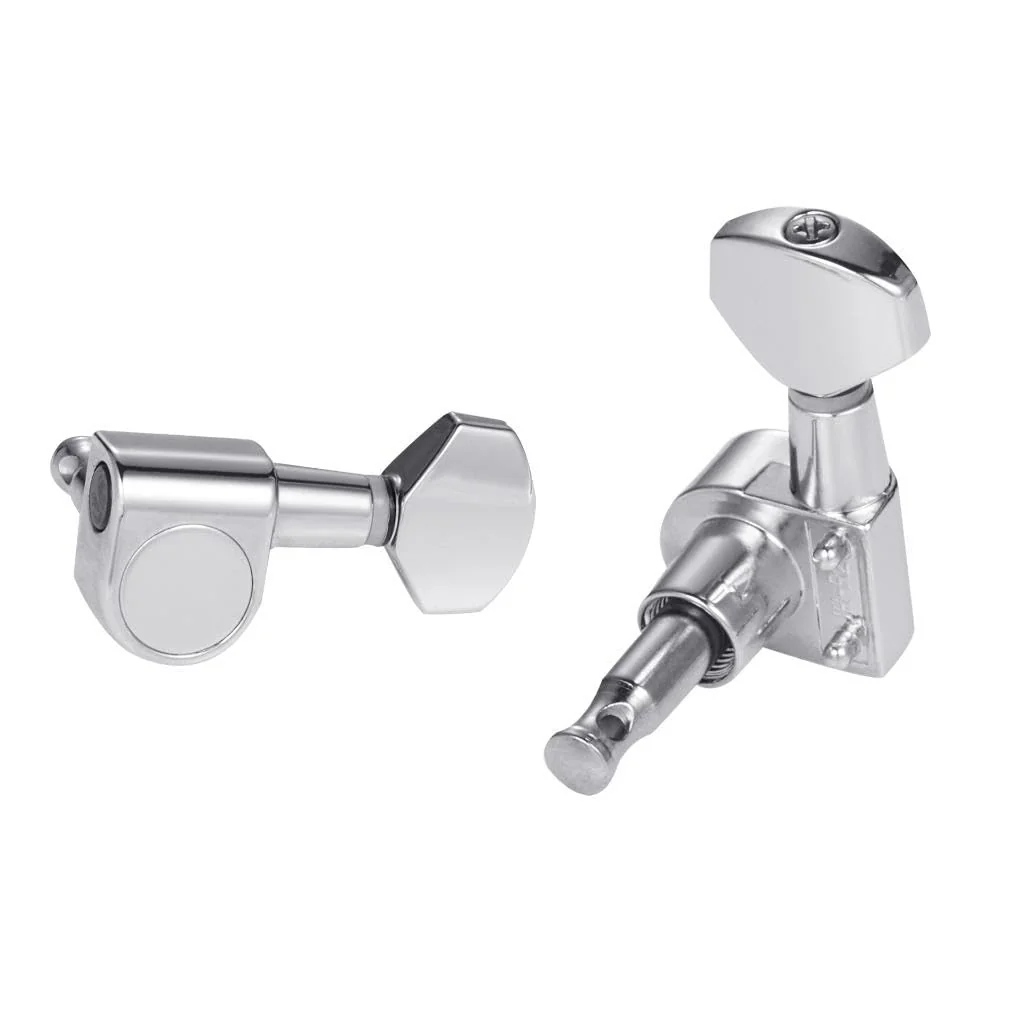 Dopro 15:1 Guitar 2 Pin Tuners Tuning Keys Dual Pin Guitar Tuning Machine Heads for Import Style Squier Affinity/Ibanez/Yamaha Guitars Mini Contemporary Key Chrome - Image 2