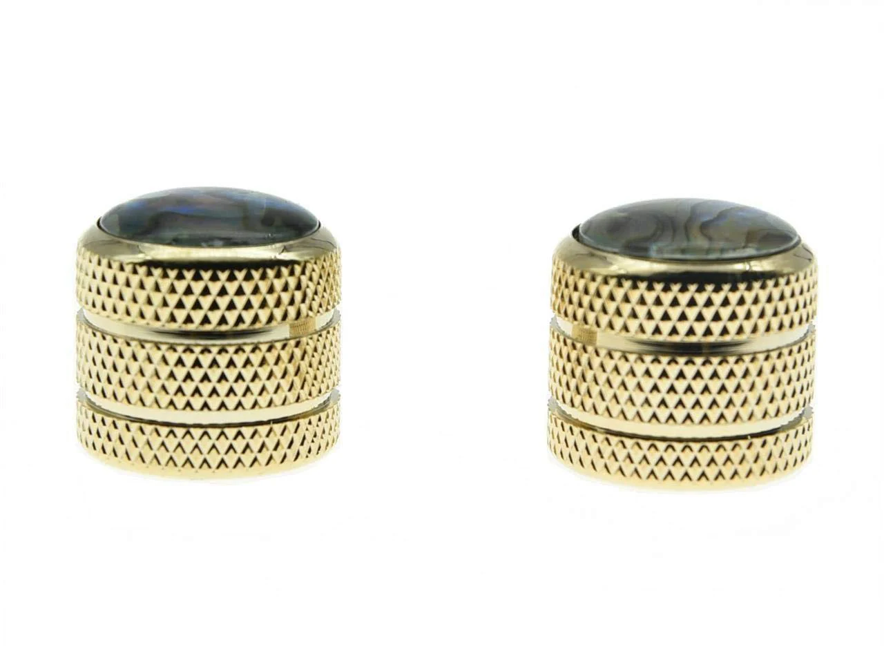 Dopro 2pcs Push on Fit Abalone Top Guitar Dome Knobs or Bass Knob Fits Tele Telecaster Gold - Image 4