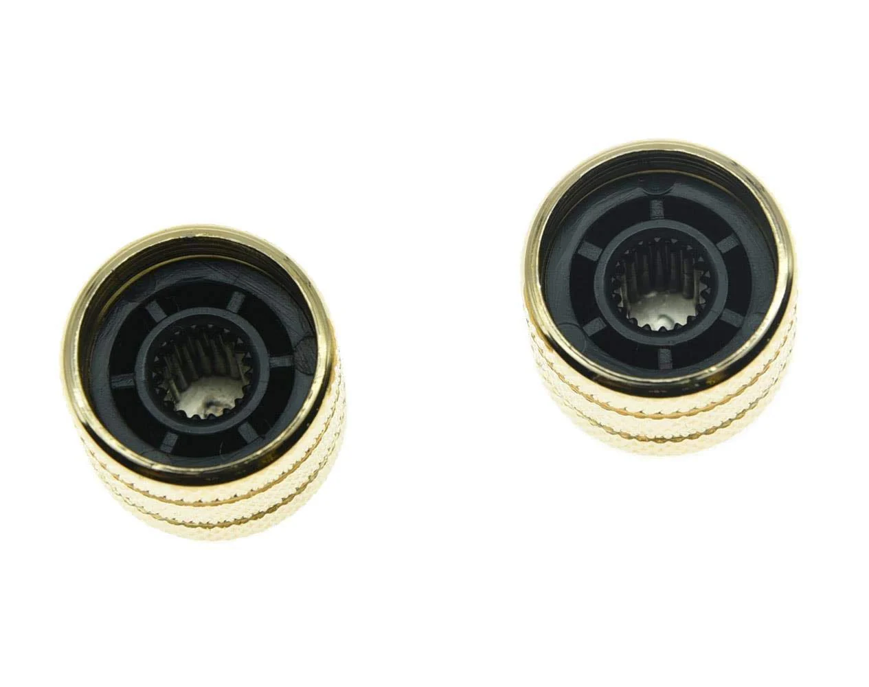 Dopro 2pcs Push on Fit Abalone Top Guitar Dome Knobs or Bass Knob Fits Tele Telecaster Gold - Image 5