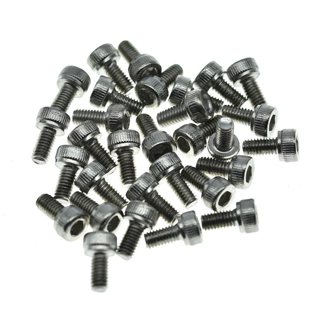 Dopro 30-Pack Stainless Steel Tremolo Bridge Locking Nut Lock Nut & Bridge Saddle Mounting Screws Fits for FR 30x Steel Locking Nut & Saddle Mounting Screws - Image 3
