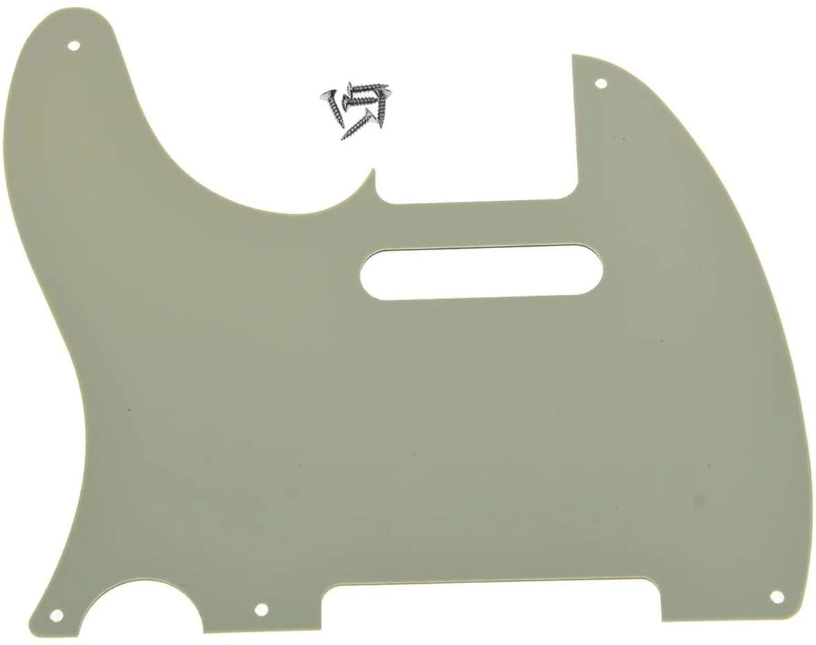 Dopro 5 Hole Vintage Tele Guitar Pickguard Scratch Plate fits USA/Mexican Fender Telecaster Aged Pearl - Image 2