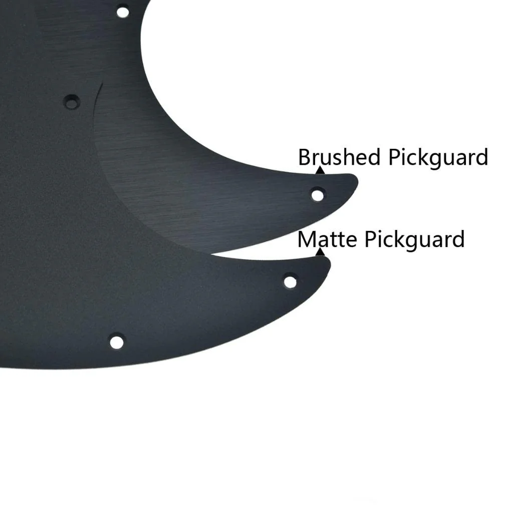 Dopro 8 Hole Matte Aluminum Tele Humbucker Pickguard Metal Anodized TL Pick Guard Scratch Plate for USA/Mexico Tele/Telecaster Matte Black - Image 2