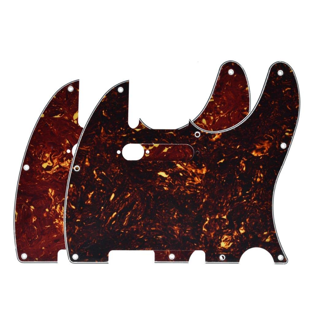 Dopro 8 Hole Tele Style Guitar Pickguard TL Pick Guard with Pickup Mounting Screw Holes for Tele/Telecaster Vintage Tortoise With Neck Pickup Mounting Holes - Image 3