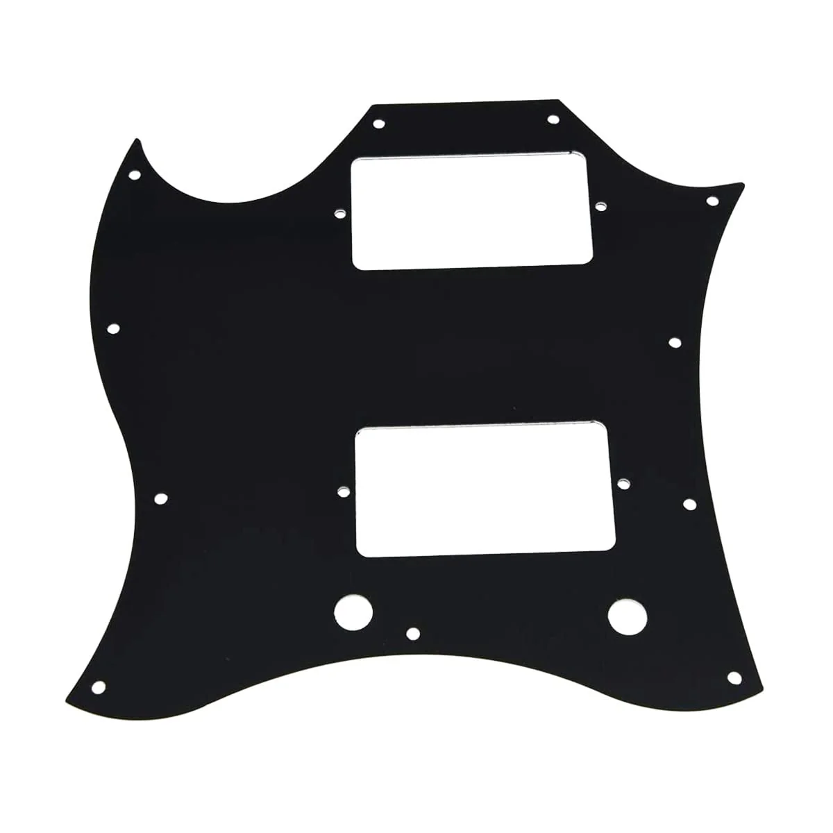 Dopro American Standard SG Guitar Full Face Pickguard for USA SG Special Guitar Black 3 Ply - Image 2