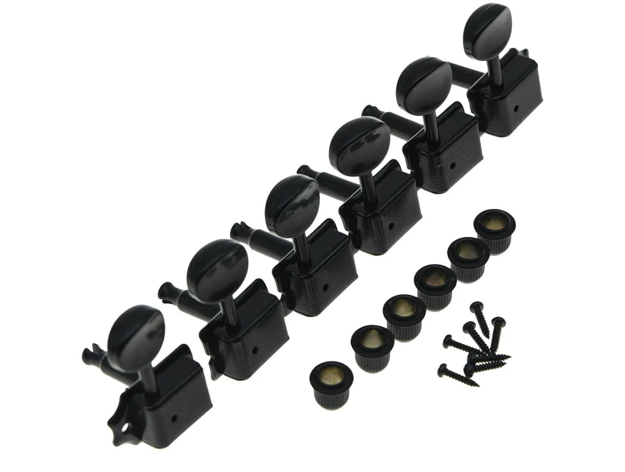 Dopro Black Split Shaft Vintage Guitar Tuning Keys Pegs Guitar Tuners Machine Heads for Strat Tele - Image 2