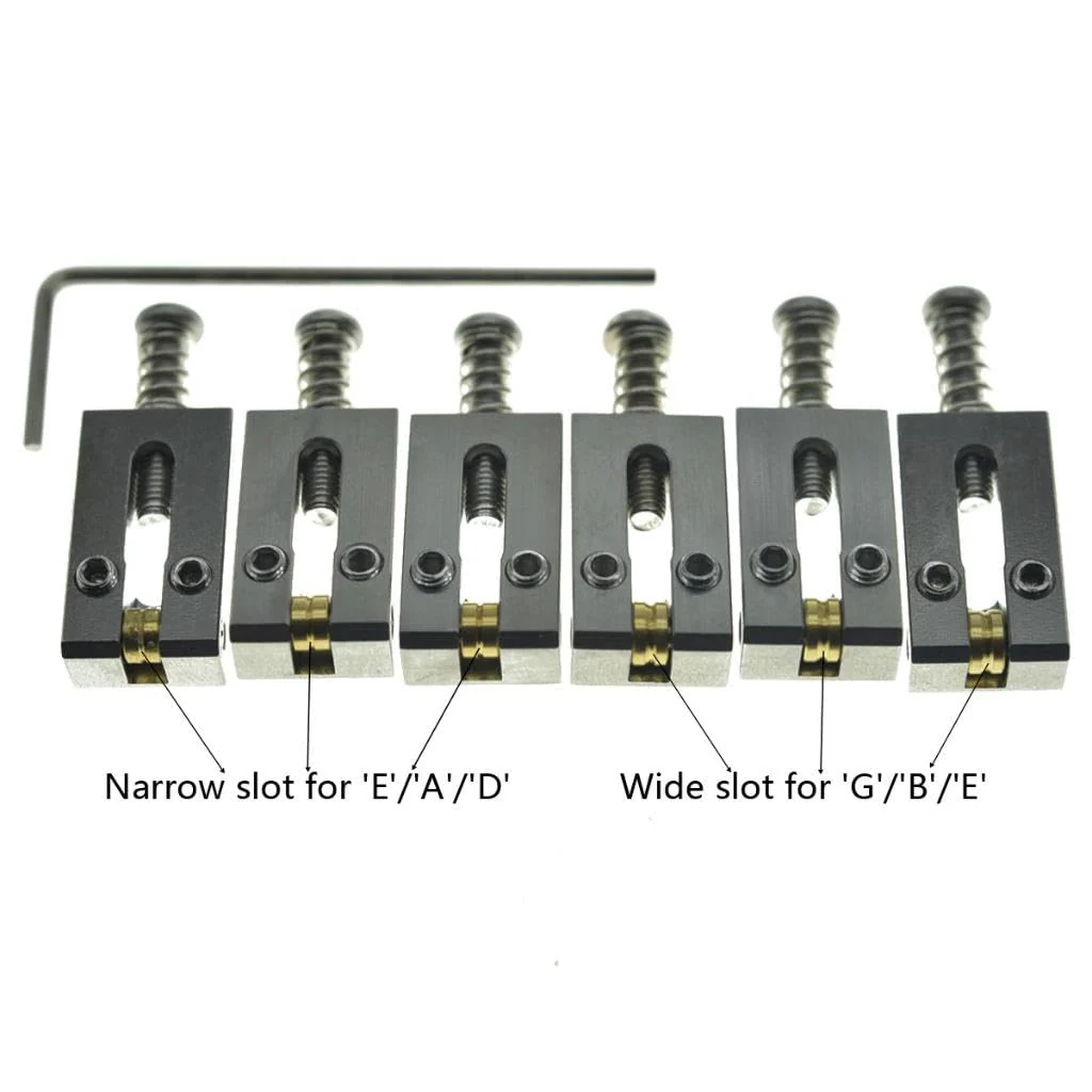 Dopro Premium Stainless Steel Bridge Roller Saddles Tremolo Bridge Roller Saddle for Strat/Tele Guitars 10.5mm Width 2-1/16"(10.5mm) width - Image 3