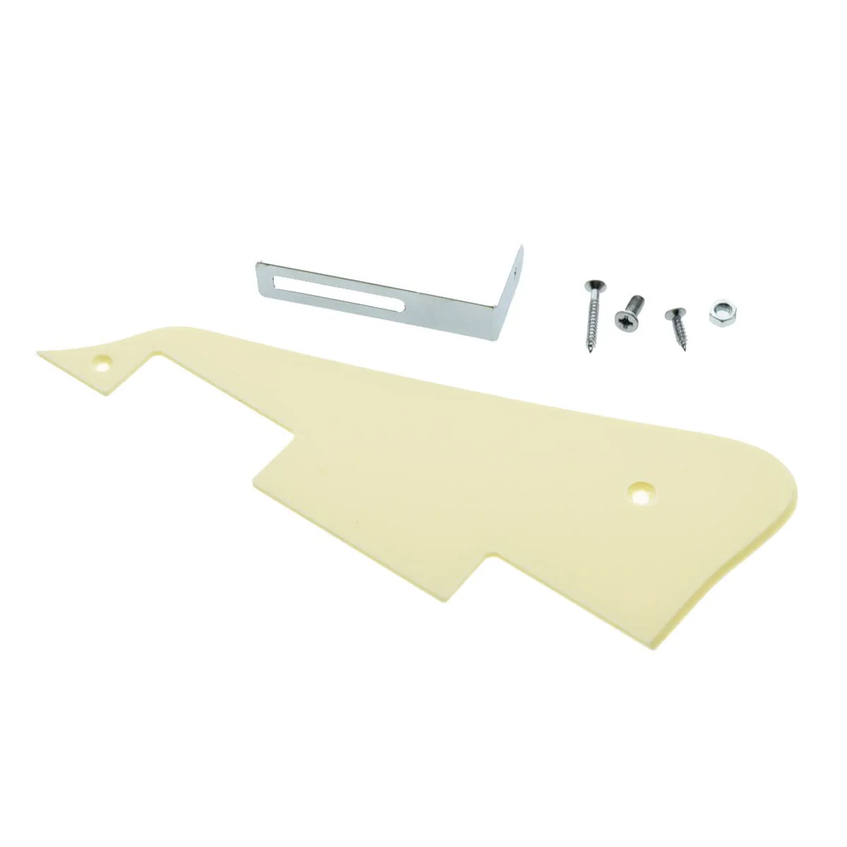 Dopro Single Cream 1 Ply LP Guitar Pickguard with Chrome Bracket for Epiphone Les Paul - Image 2