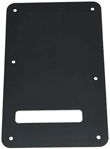 Dopro Strat Guitar Back Plate ST Trem Tremolo Cover fits USA/Mexican Standard FD Stratocaster Black 3 Ply - Image 2