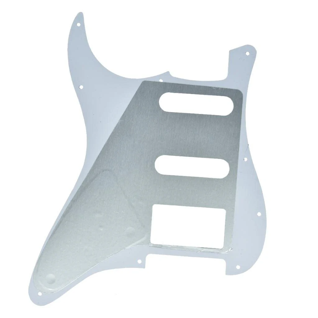 Dopro Strat HSS Guitar 3D Printed Single plastic pickguard for USA/Mexican FD Strat Black/White Grid - Image 2
