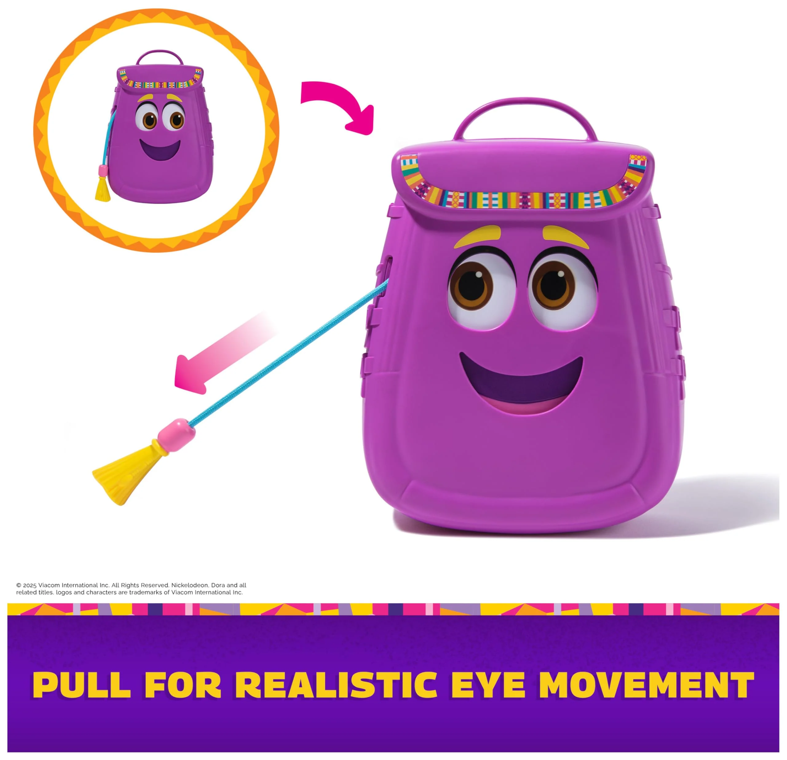 Dora, My Adventure Backpack, with Explorer Accessories‚ Toy Binoculars, Map & Compass, Kids Toys for Girls & Boys Ages 3 & Up - Image 3