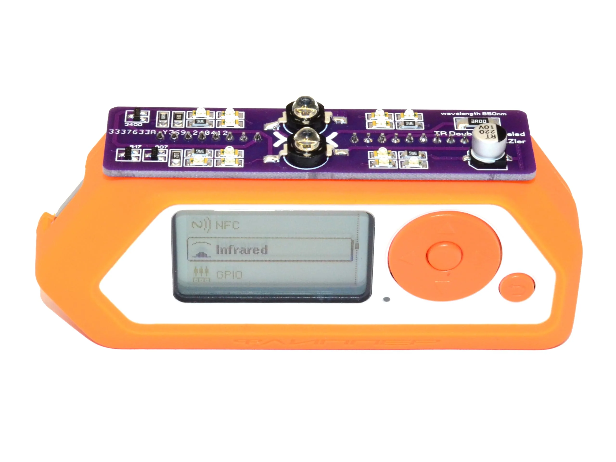 Double Barreled IR LED Blaster Dazzler 850nm Competible with Flipper Zero, Purple - Image 6