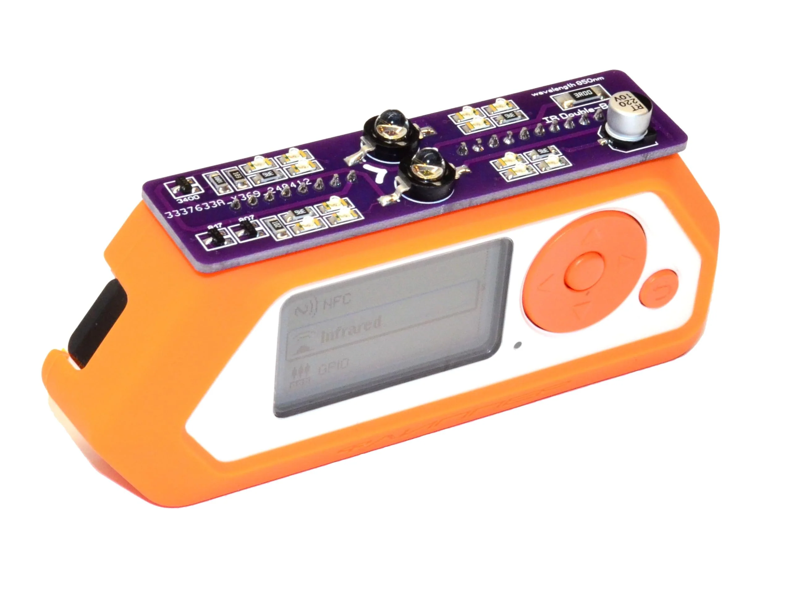 Double Barreled IR LED Blaster Dazzler 850nm Competible with Flipper Zero, Purple - Image 7