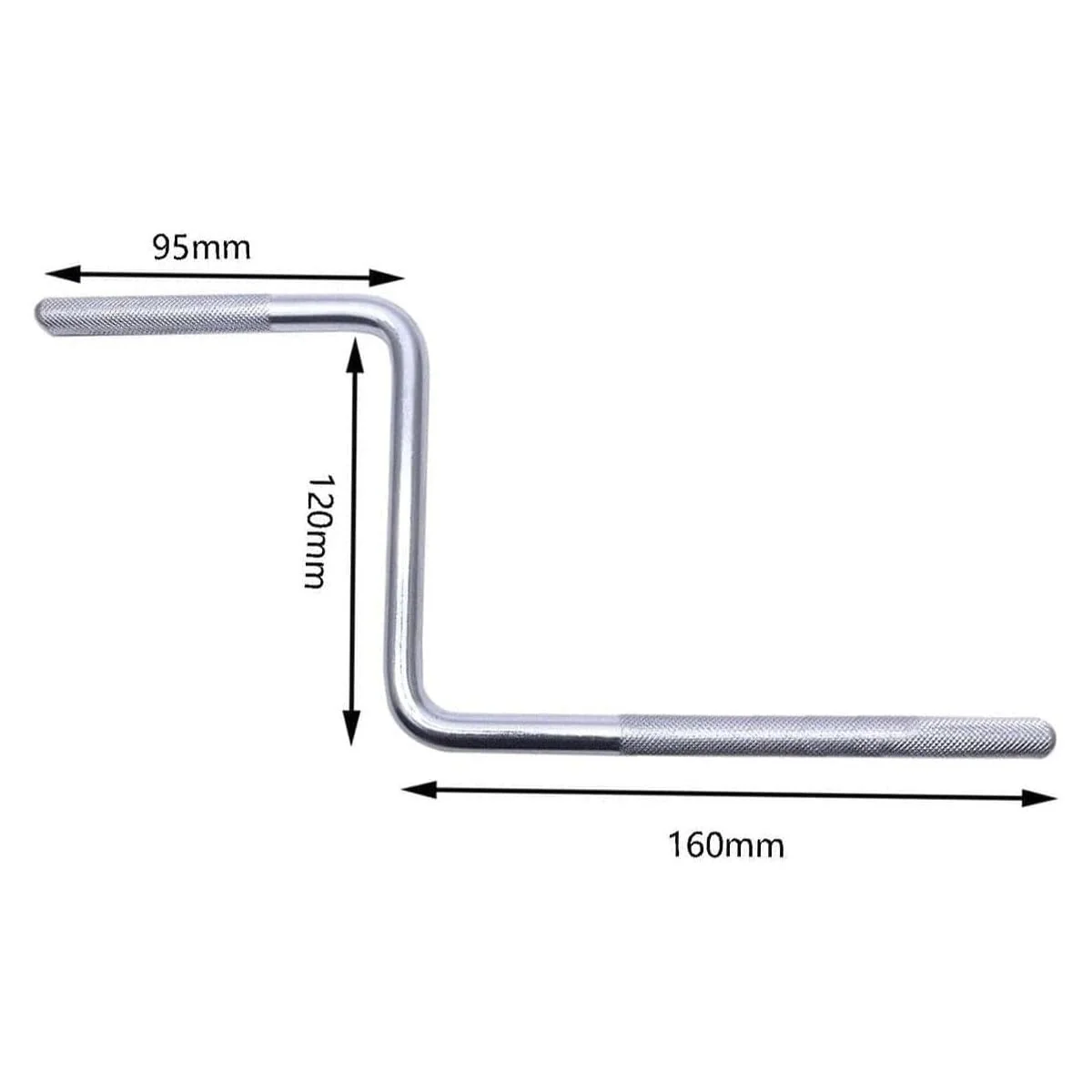 Double Bass Drum Hoop Attachment Clamp for Hi Hat Drum Cowbell Cymbal Mount, Tom Drum Hoop Clamp with 3/8" Z Shape Percussion Mount Rod Clip for Jam Block Tambourine - Image 4