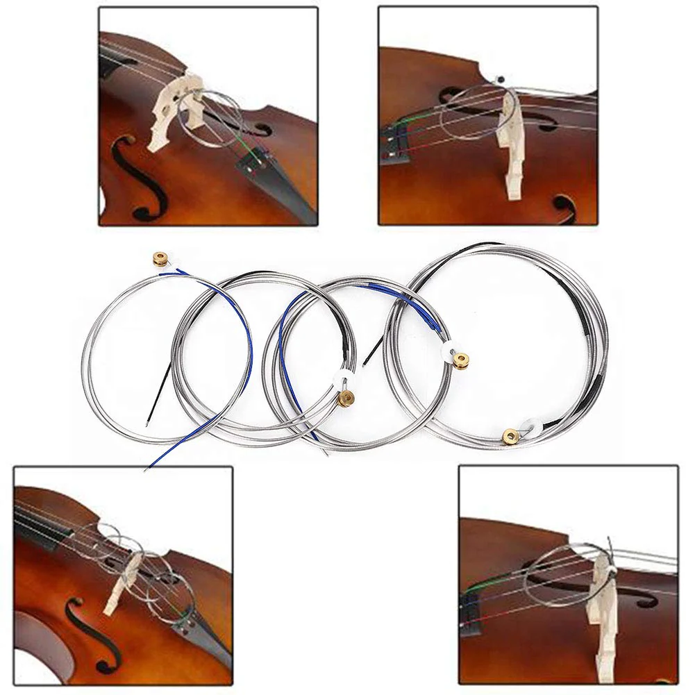 Double Bass String, Steel Double Bass Strings Wire String Professional Music Instrument Accessory - Image 6