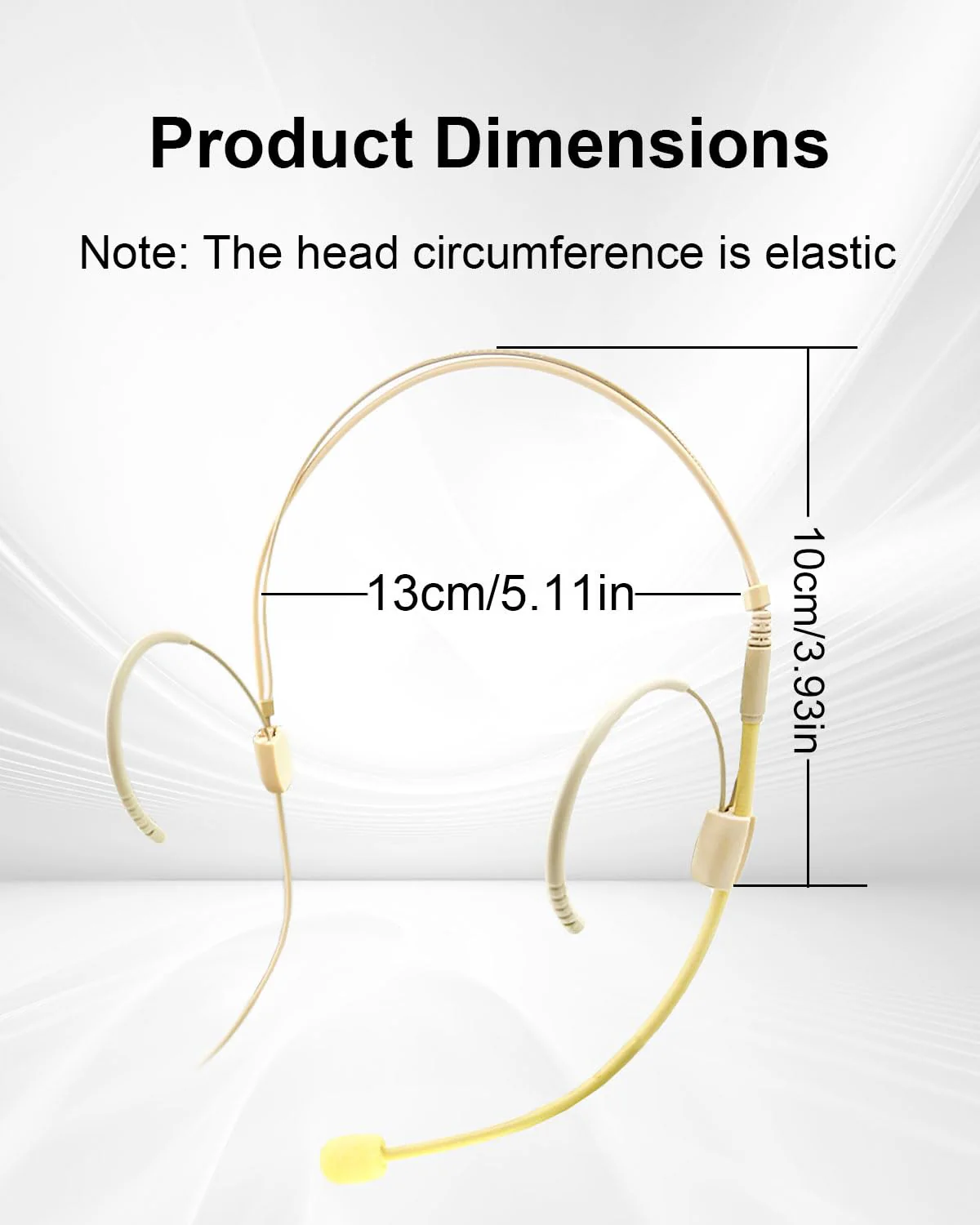 Double Earset Over Headworn Mic, Professional Headset Microphone for Shure Wireless System with Mini XLR 4 Pin TA4F Plug for Performance Theater Lecture, 1.5M/4.92FT Only for Shure Wireless System - Image 7