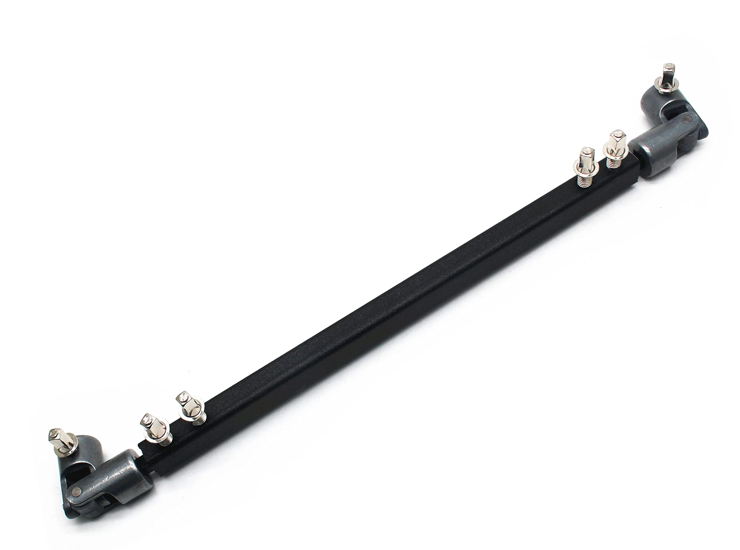 Double Kick Drum Pedal Drive Shaft Steel Bass Drum Pedal Linkage Connector Arm for Drum Kit Percussion Instrument Parts (Black) Black - Image 2