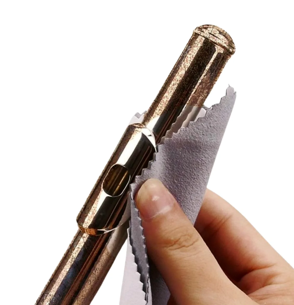 Double Layer Musical Instruments Cleaning Polishing Cloth for Saxophone, Flute, Trumpet, French Horn, Brass Instruments, 2pcs - Image 4