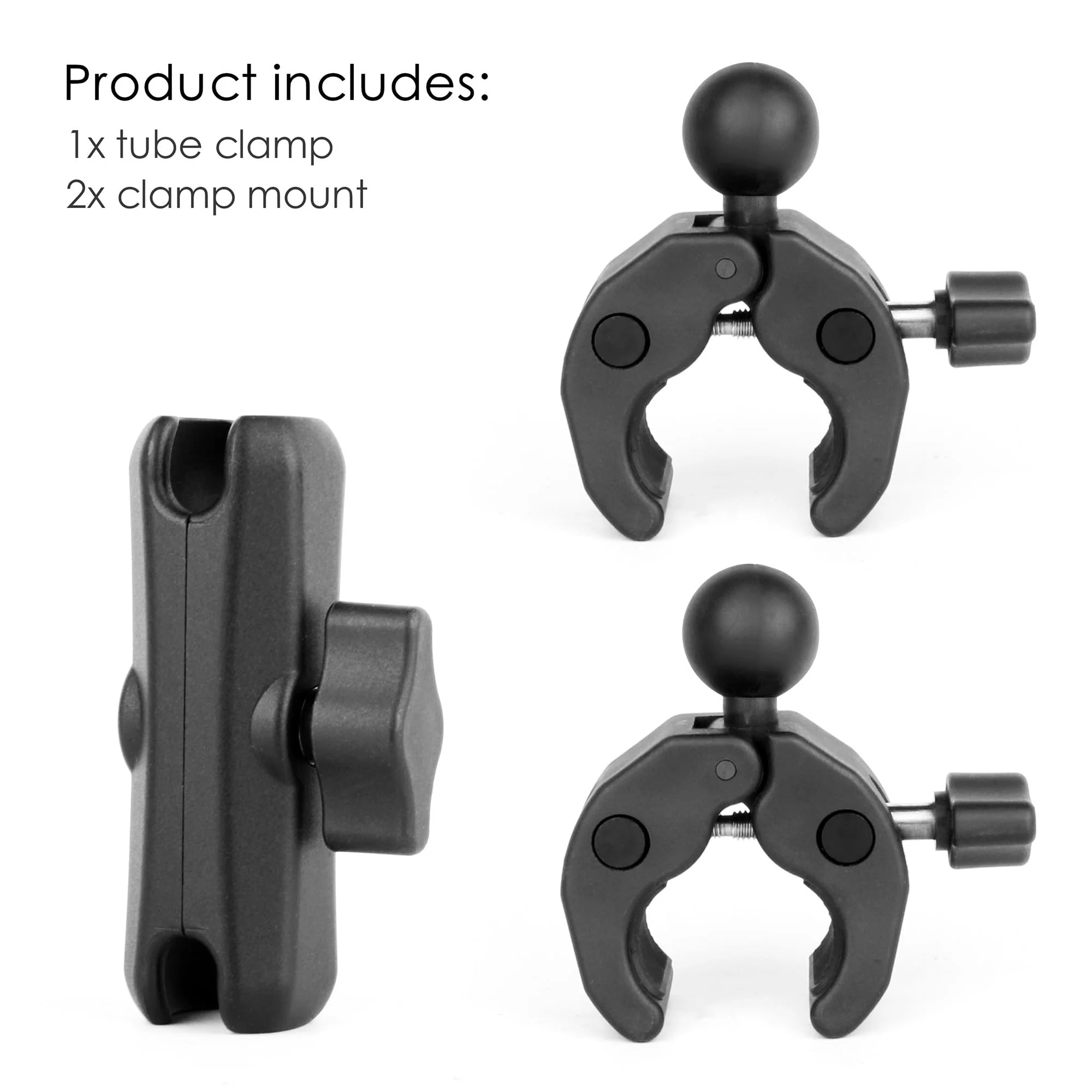 Double Super Clamp Camera Mount with Magic Arm for Chair/Photography Reflector/Light/Pole, Umbrella Clamp with 360° Rotation Double Ball Head Adapter for Golf Push Carts/Strollers/Wagons - Image 9