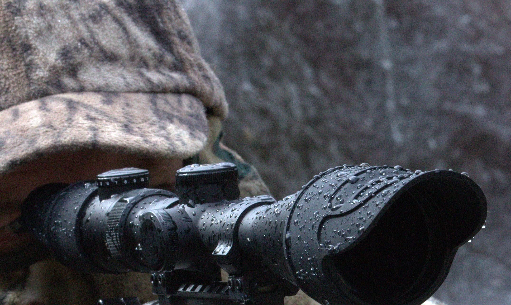 Down Under Outdoors Silicone Rubber Rifle Scope Binocular Cover, Sunshade, Rain Cap, Eye Piece, Objective Lens, Spotting Optics, Tactical Flip Up Protector, 40mm 44mm 50mm 56mm 69mm, Sold Individually Medium (outside diameter 46 to 56 mm) - Image 3