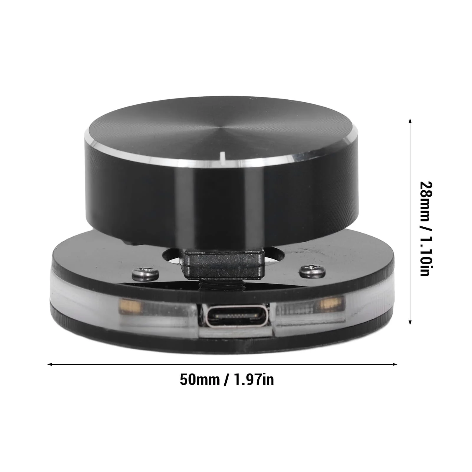 Dpofirs USB Volume Control, Multimedia Sound Controller Knob, with RGB Light, PC Volume Control Knob, with One Key Mute Function, Type C External Media Adjustment Controller - Image 10