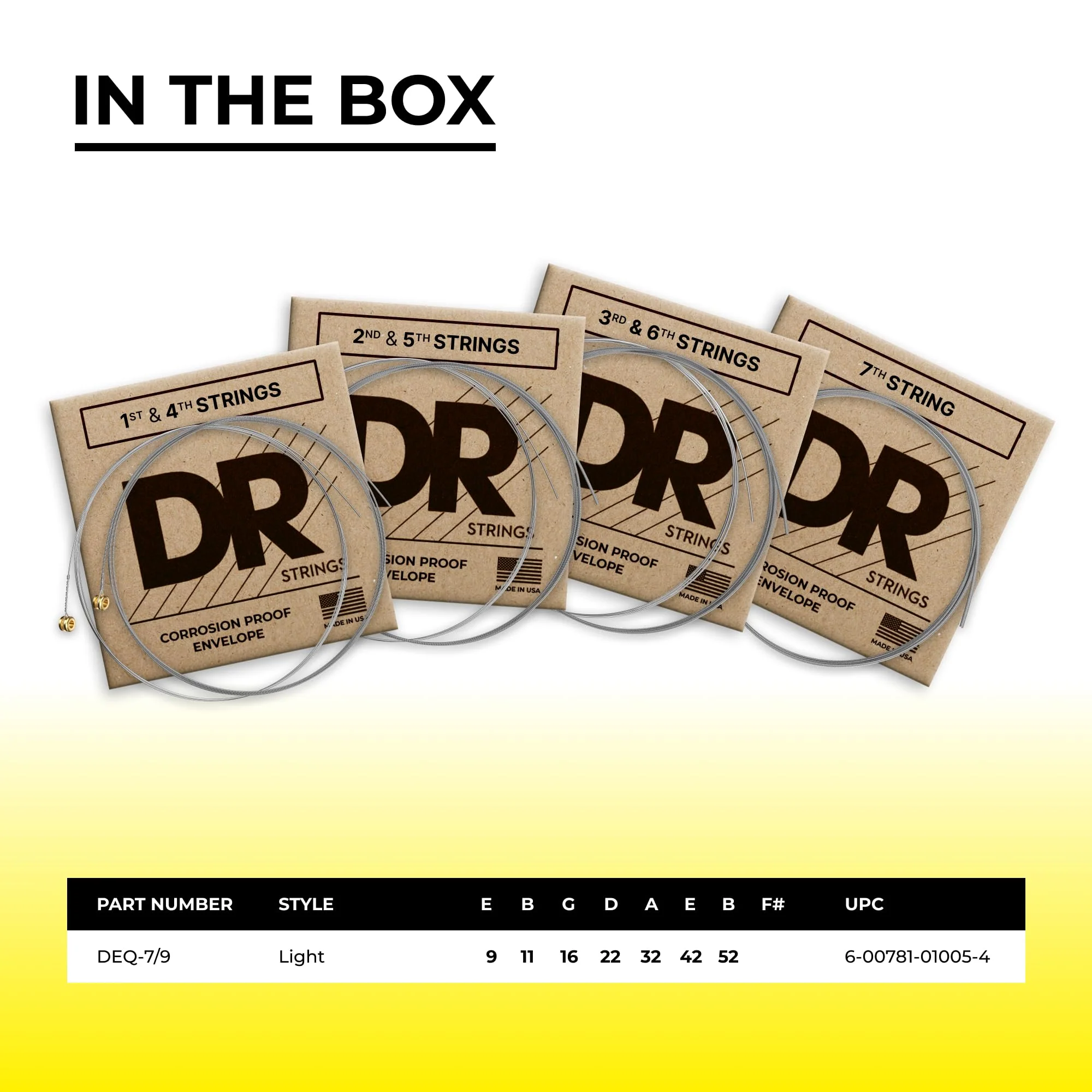 DR Strings DRAGON SKIN+ - Coated Quantum Nickel Electric Guitar Strings – DEQ-11 – Superior Sound with Comfortable Feel & Long Life – Heavy 11-50 DEQ-11 Heavy 11-50 - Image 4