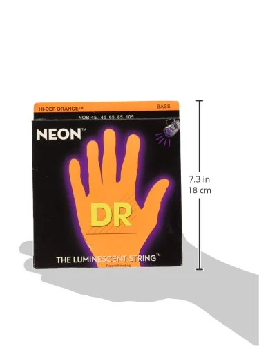 DR Strings HI-DEF NEON Bass Guitar Strings (NOB-45) - Image 3