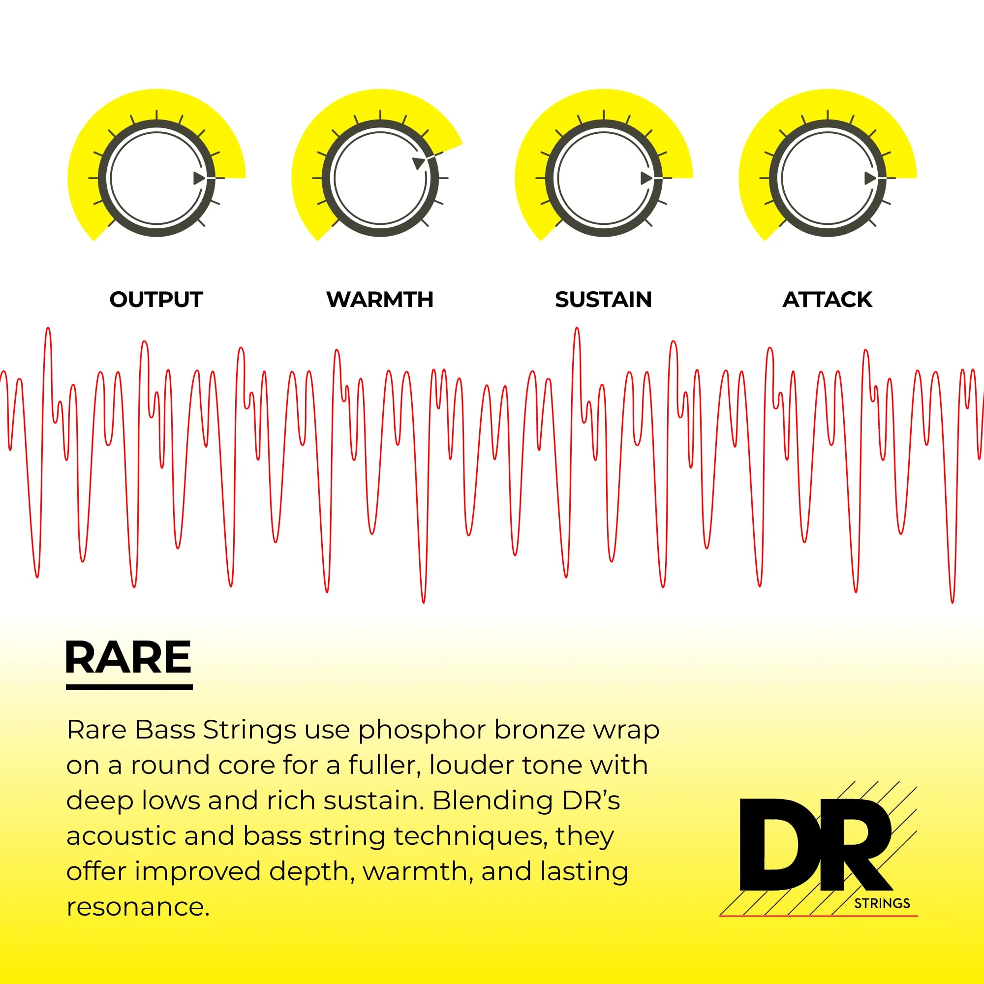 DR Strings Rare- Phosphor Bronze Acoustic5 String Bass 45-125 - Image 3