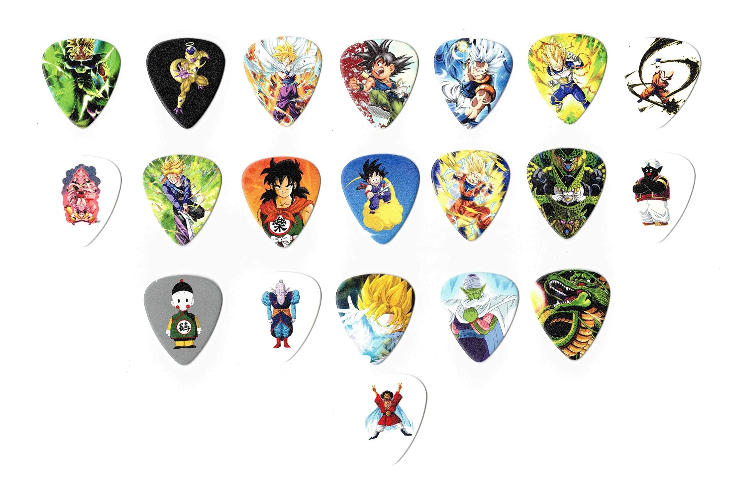 Dragon Ball Z Themed Guitar Picks Pack (20 Picks, Multicolor, Celluloid, 0.71mm) - Image 3