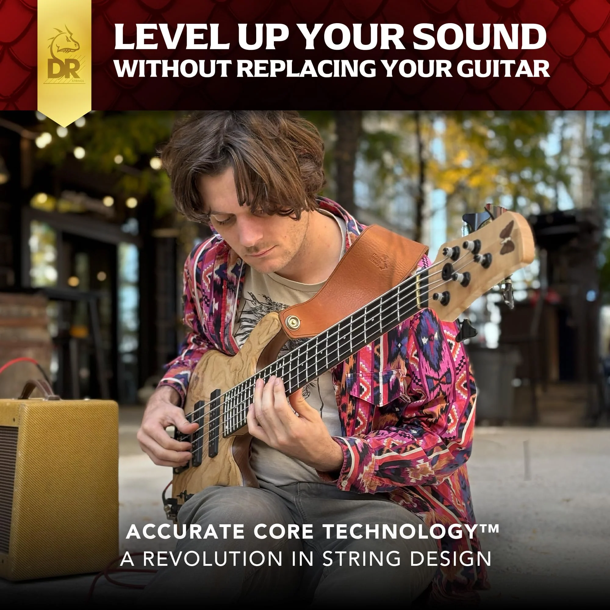 DRAGON SKIN+ - Coated Stainless Steel Bass Strings – DBSM5-45 – Superior Sound with Comfortable Feel & Long Life: 5 String Multi-Scale Medium 45-125 (DBSM5-45) DBSM5-45 5 String Multi-Scale Medium 45-125 - Image 2