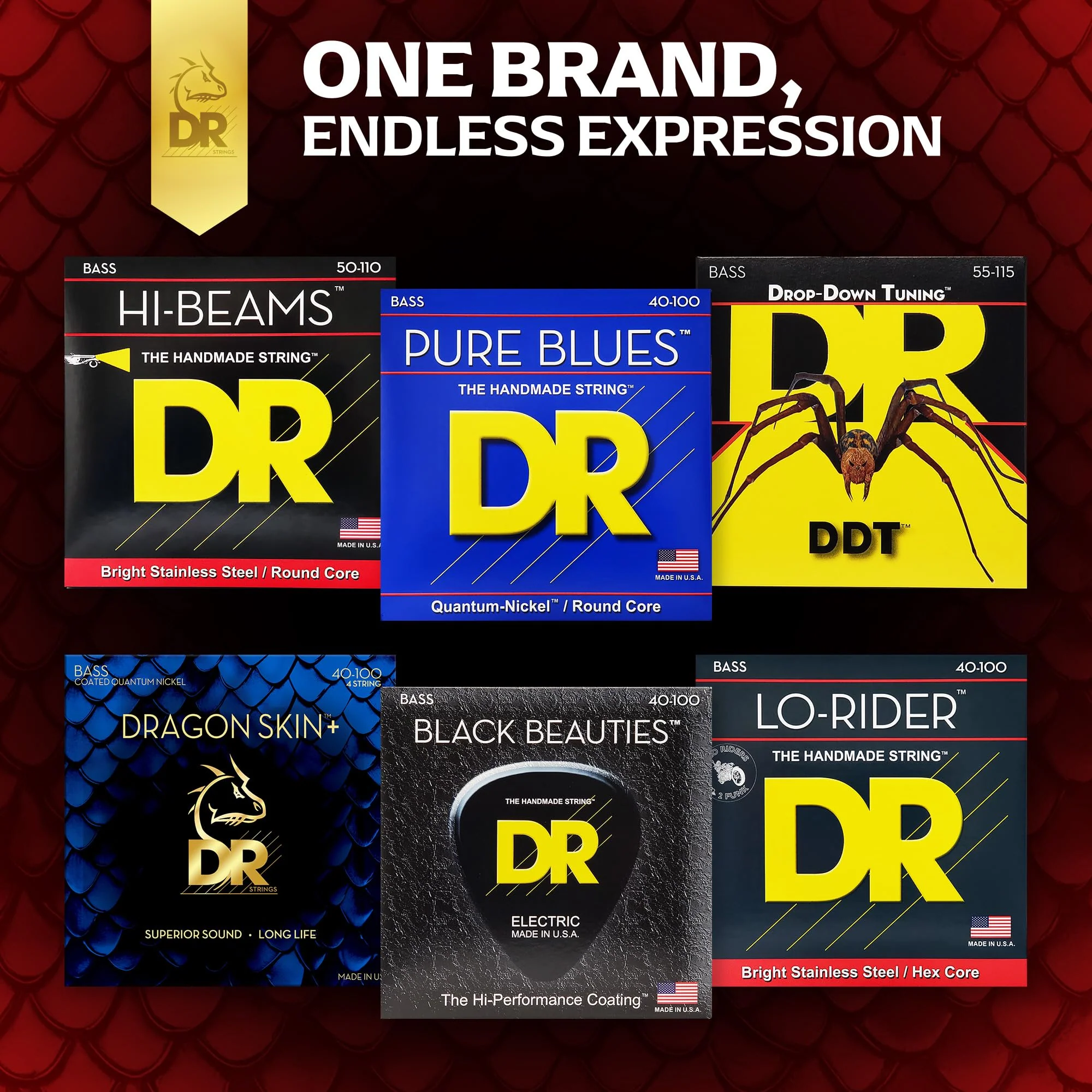 DRAGON SKIN+ - Coated Stainless Steel Bass Strings – DBSM5-45 – Superior Sound with Comfortable Feel & Long Life: 5 String Multi-Scale Medium 45-125 (DBSM5-45) DBSM5-45 5 String Multi-Scale Medium 45-125 - Image 8