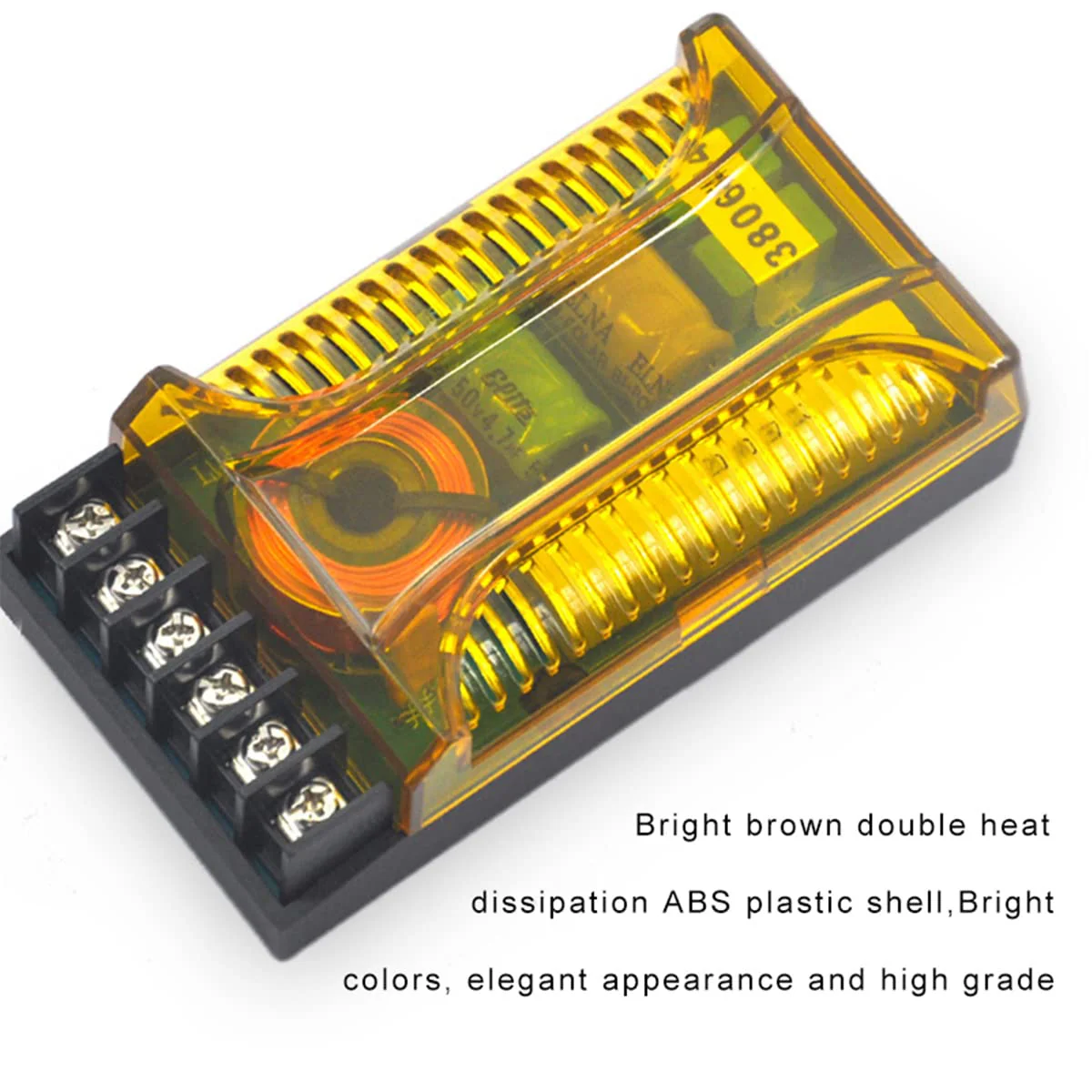 DriSentri 2 Way Crossover for Speaker, WEAH-2001 2pcs Speaker Frequency Divider 2 Way Car Audio Speakers Two Crossover Divider Crossover Filter - Image 3