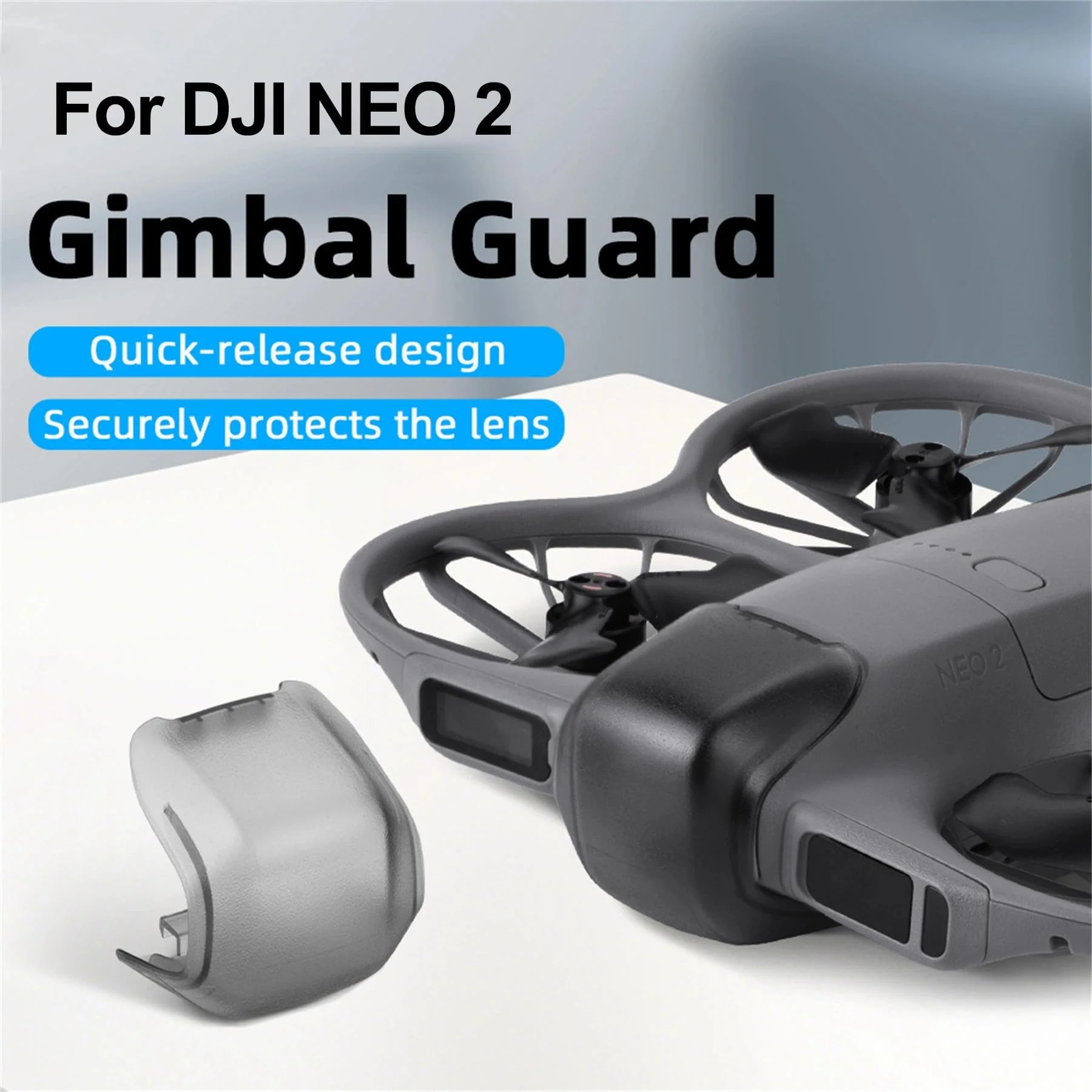 Drone Lens Cover for DJI NEO 2 Accessories, 2Pcs Gimbal Protector Case Anti-Scratch Lens Cap Dustproof Protective Cover Compatible with DJI NEO 2 - Image 2