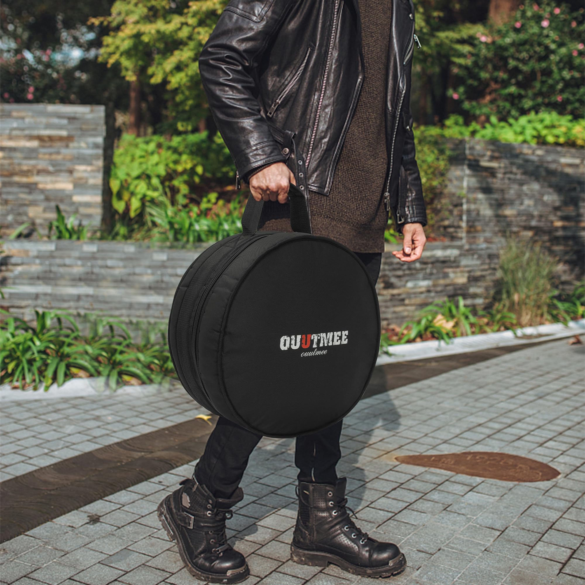Drum Bag For Snare 14"x5.5"/14"x6.5", 10mm Thick Padded Travel Drum Case 14"x5.5"/14"x6.5" Snare Drum - Image 6